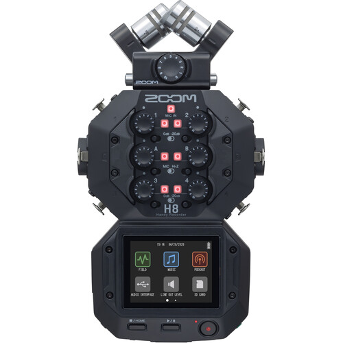 زیکوردر-صدا-زومZoom-H8-8-Input---12-Track-Portable-Handy-Recorder